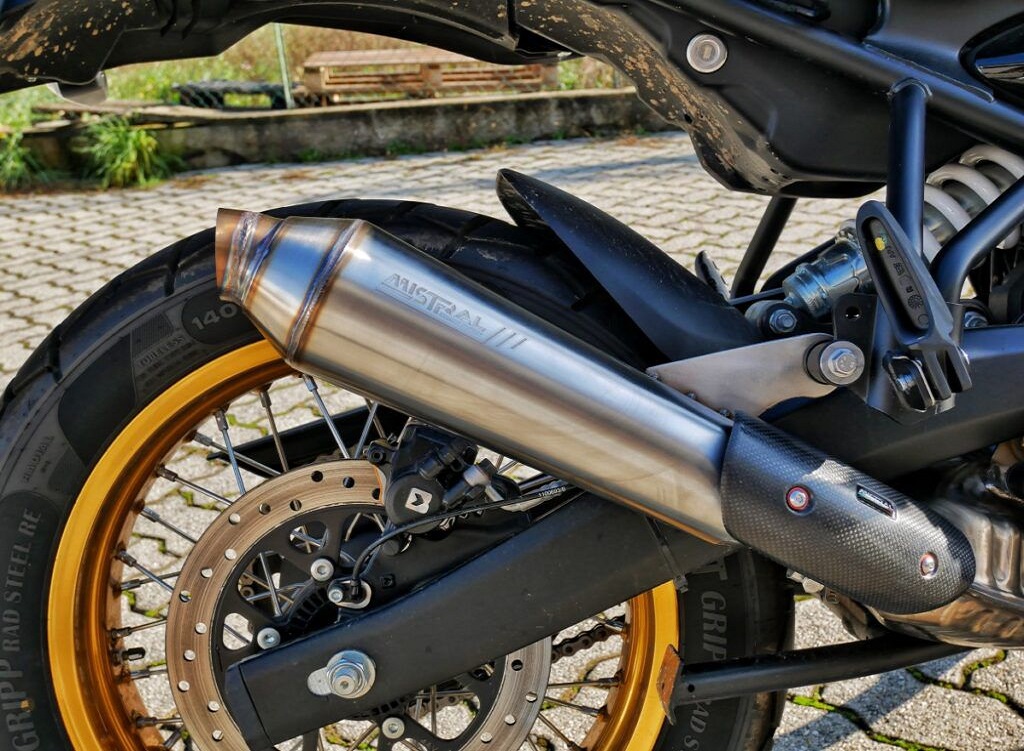 Short Exhaust Specıfıc SATIN ICEGREY MATTE BLACK